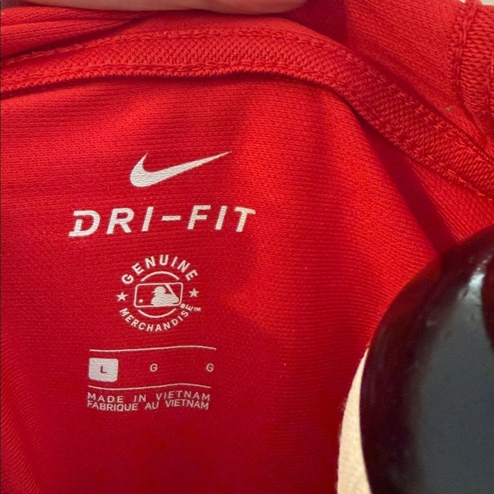 Nike Dri Fit Red Angels Baseball SS Hoodie, Large, EUC - Picture 7 of 7